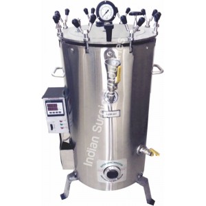 Autoclave Vertical Triple wall SS Radial Locking with Digital controller