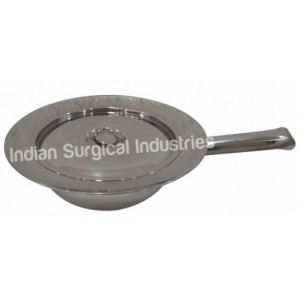 Bed Pan Round with Lid (S.S)
